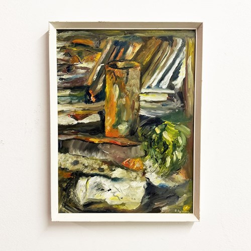 Felix Robbins, Abstract Still Life Oil Painting