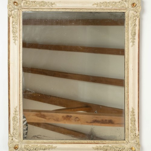 Antique French painted mercury mirror