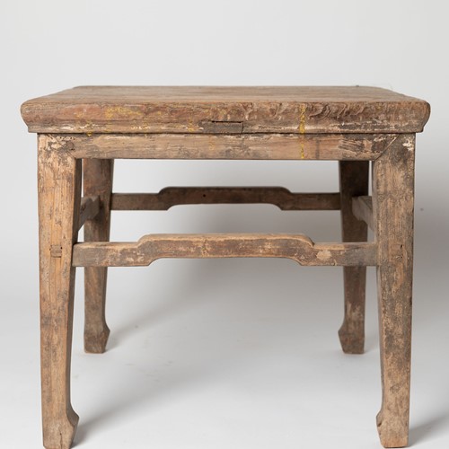 Antique 19th Century Chinese Elm side table