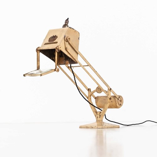 Vintage Industrial Horstmann Pluslite Desk Lamp Light