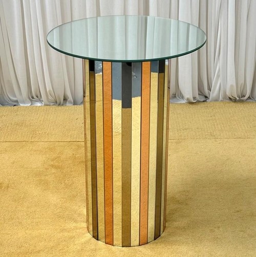 Mirrored Side Table By Willy Rizzo, 1970S