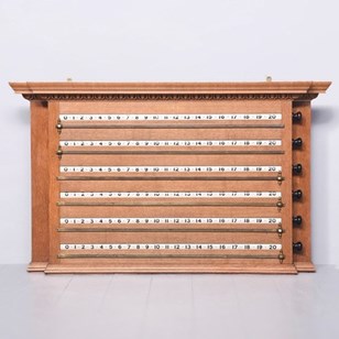 Victorian Carved Oak 6 Bank Scorebo...
