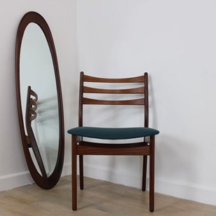 1960’S Large Danish Dark Teak Oval ...