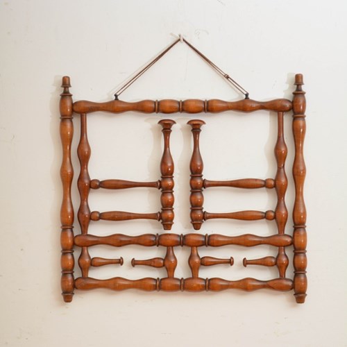 Antique French Turn Of The Century Coat Rack