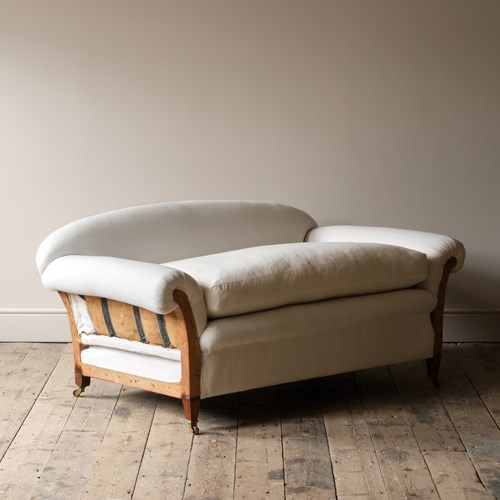 Early 20Th Century Deep Seated Country House 2 Seater Sofa