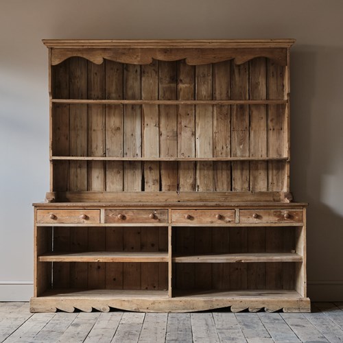 Huge 20Th Century Pine Farmhouse Dresser