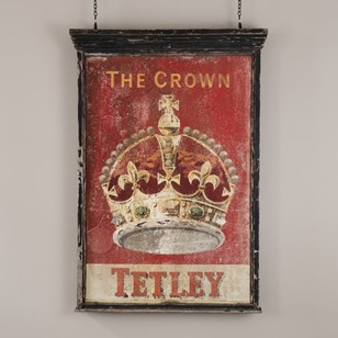 Large Vintage Double Side Tetley Pu...