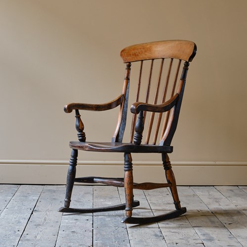 19Th Century Rocking Windsor Chair