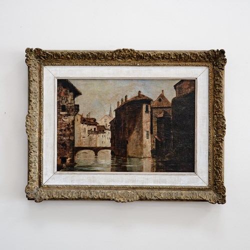 19Th Century French Oil On Canvas