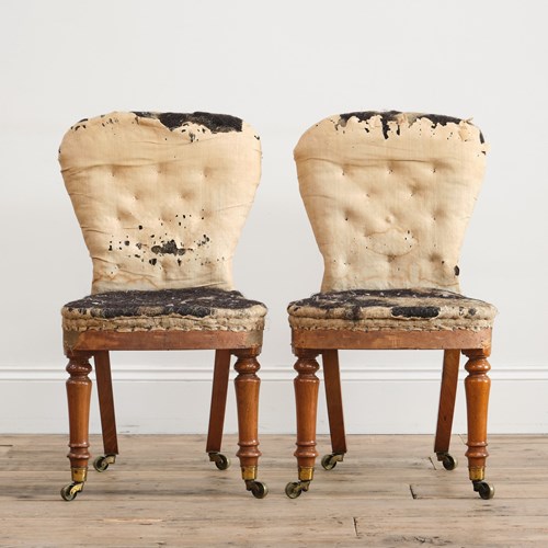Pair Of Mid 19Th Century Slipper Chairs C1840