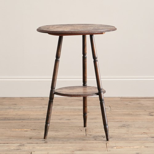 20Th Century Poker Work 2 Tier Side Table