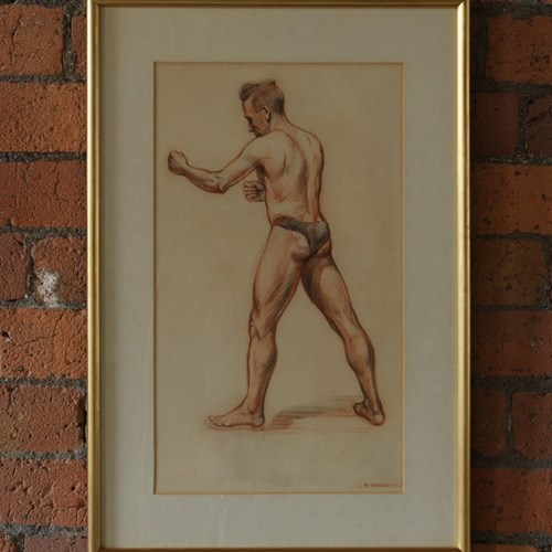 20Th Century Male Nude Study