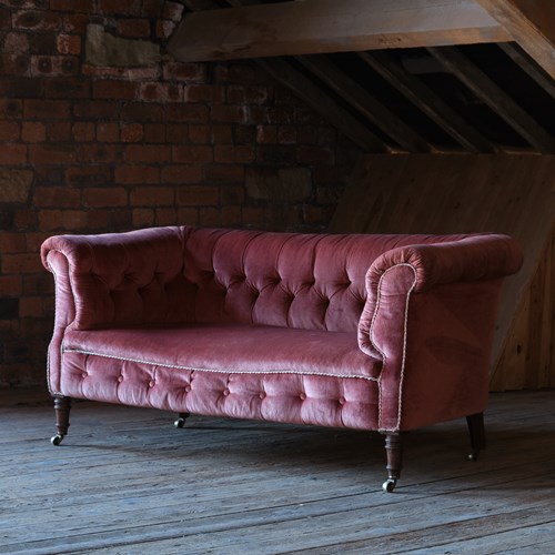 Antique Petite 2 Seater Chesterfield Sofa