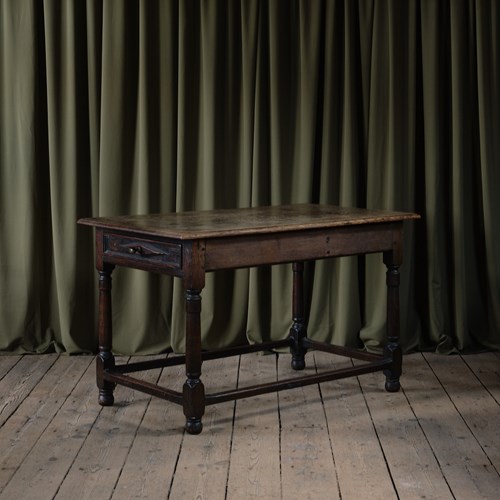 Antique Vernacular Oak Side Table