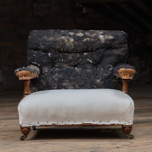 Mid 19Th Century Open Armchair 'Attr' Howard & Sons