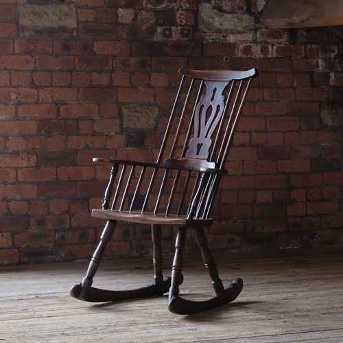 Late 18Th Century Thames Valley Rocking Windsor Chair