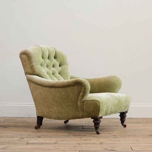 19Th Century Howard & Sons Style 'Bridgewater' Armchair