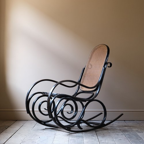 20Th Century Italian Bentwood Rocking Chair