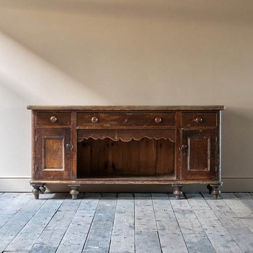 19Th Century Pine Dog Kennel Dresser