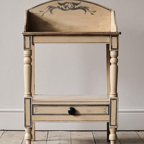 19Th Century Pine Washstand In Later Paint