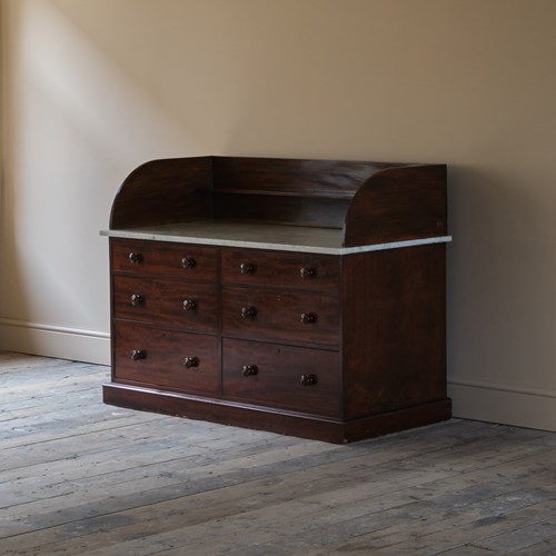 Mid 19Th Century Mahogany Washstand Chest Of Drawers