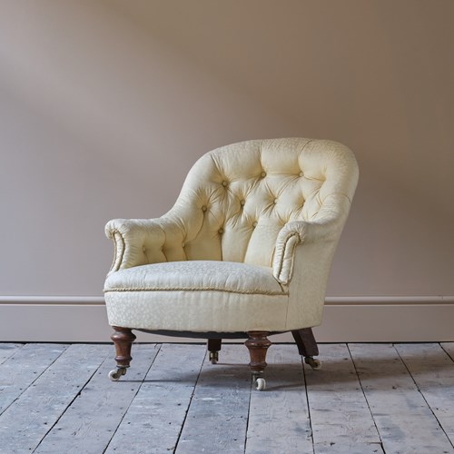 Small 19Th Century Howard Style Armchair
