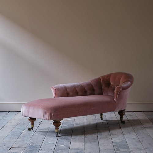 Mid 19Th Century Tub Back Chaise Longue