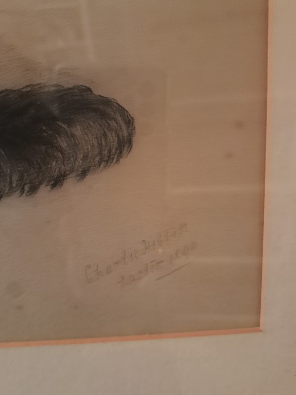 Excellent pencil drawing dog and sheep-dick-liddy-antiques-20220930-162322-main-638001521348233880.jpg