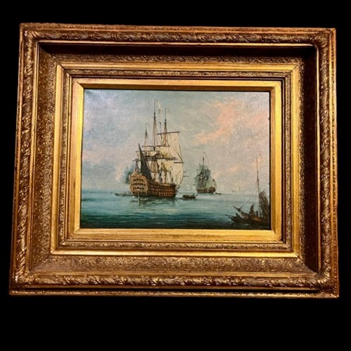 Excellent 19th Century seascape in beautiful frame