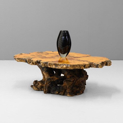 Mid-Century Tree Trunk Coffee Table