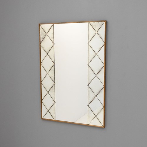 Crackle Glaze Harlequin Mirror