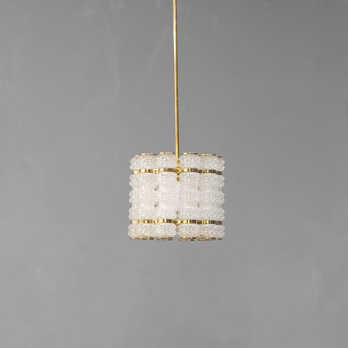 Crystal & Brass Pendant Pendant Light