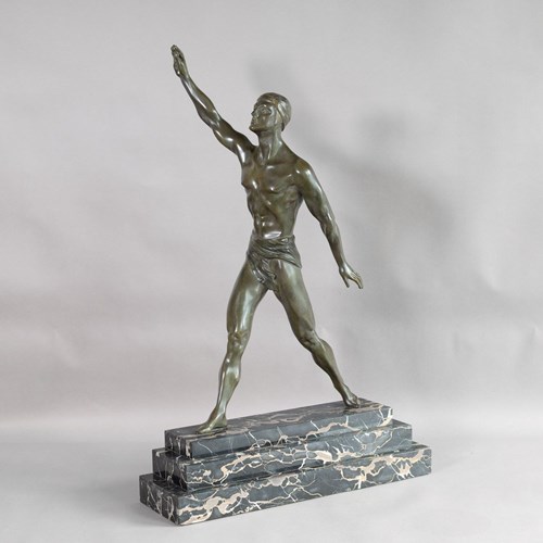 Bronze Olympian Figure