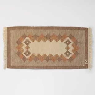 Brown Rug "M" Initial