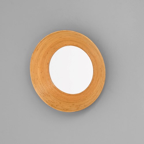 Mid-Century Cane Mirror