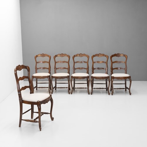 Set Of Six Cafe Chairs