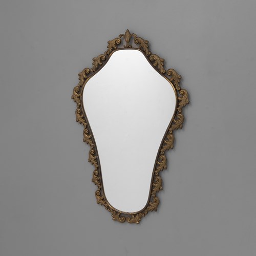 Brass Framed Mirror