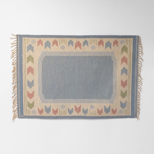 Mid-Century Swedish Kilim By Anna Johanna Angstrom