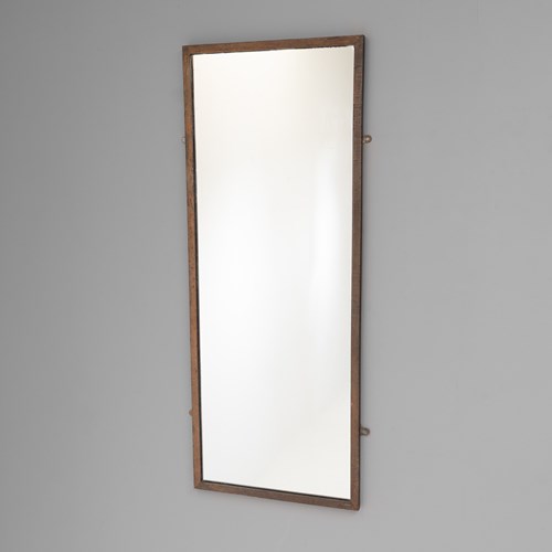Oak Framed Bistro Mirror