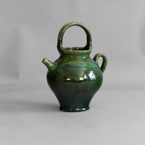 French Ceramic Gargoulette Jug
