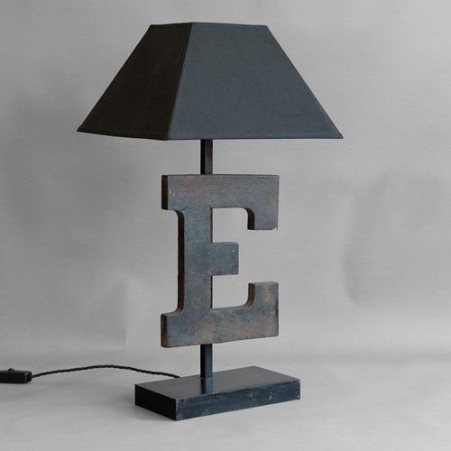 Cast Iron E Lamp