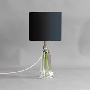 Green Glass Table Lamp