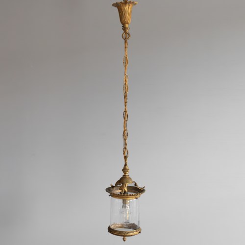 Small Cut Glass Lantern