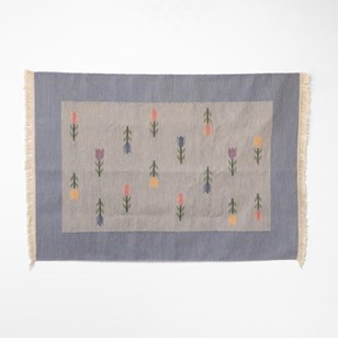 Floral Swedish Kilim