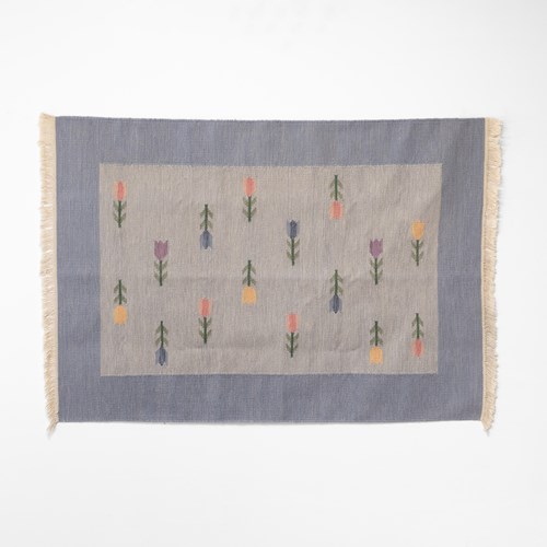 Floral Swedish Kilim