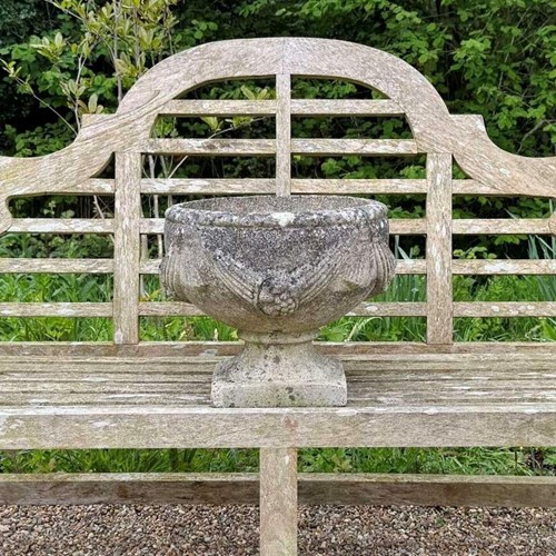 Patinated Goblet Urn