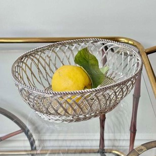 Vintage French silver plate open we...