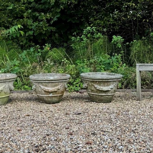 Weathered Garland Planters