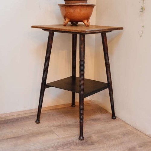 William Birch Style Side Table Bobbin Leg