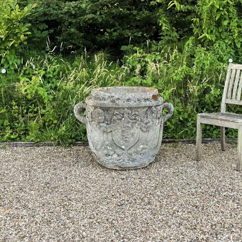 Large Patinated Corredo Planter